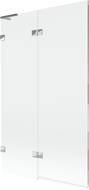 Mexen Lunar L душ екран за вана 2-крилен ляв 110 x 150 см, прозрачен, хром - 897L-110-100-01-00-L
