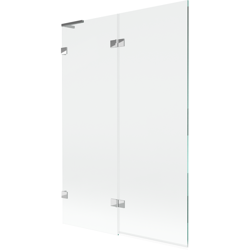 Mexen Lunar L параван за вана 2-крилен ляв 120 x 150 cm, прозрачен, хром - 897L-120-100-01-00-L