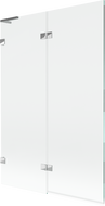 Mexen Lunar L параван за вана 2-крилен ляв 120 x 150 cm, прозрачен, хром - 897L-120-100-01-00-L
