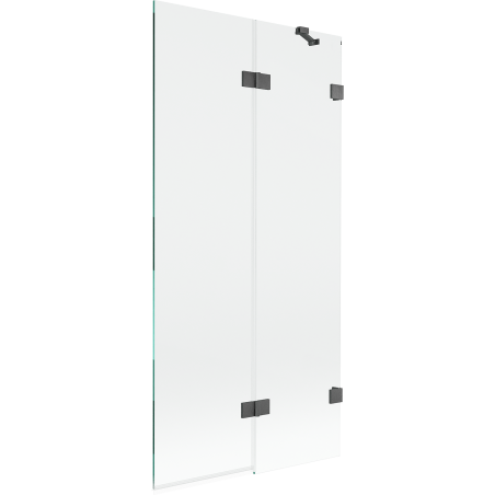 Mexen Lunar двукрила душ кабина, дясна, 90 x 150 cm, прозрачна, четка gun gray - 897-090-100-66-00-P