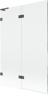 Mexen Lunar L параван за вана 2-крил ляв 120 x 150 cm, прозрачен, четка сива - 897L-120-100-66-00-L