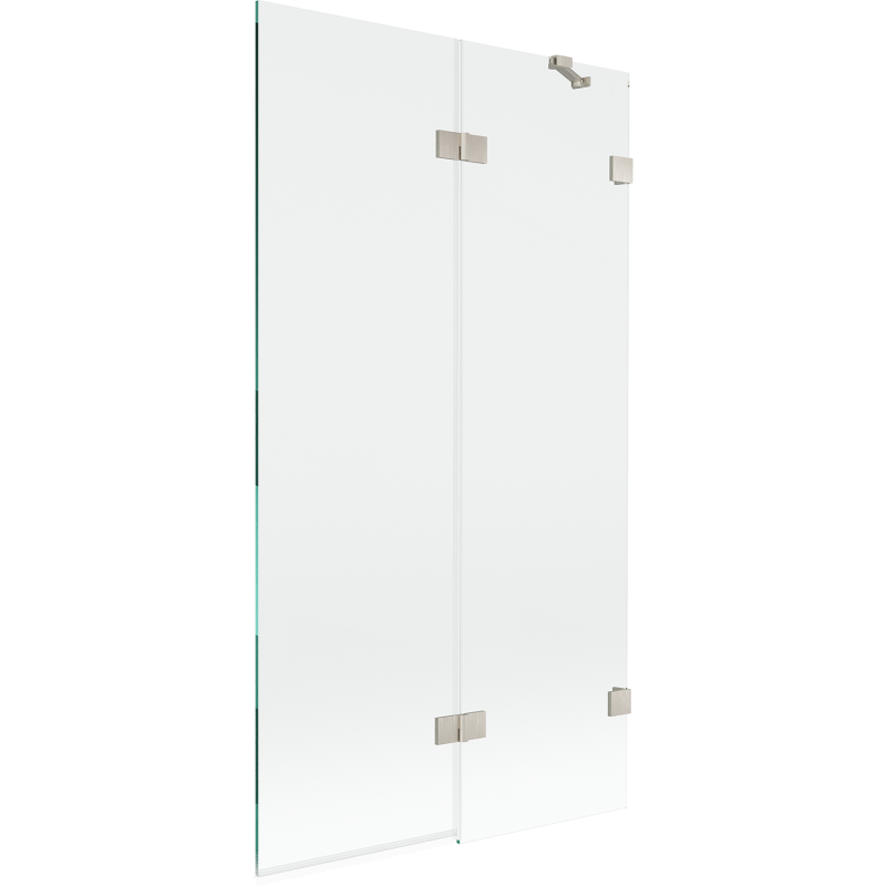 Mexen Lunar душ параван 2-крилен десен 100 x 150 см, прозрачен, матиран никел - 897-100-100-97-00-P