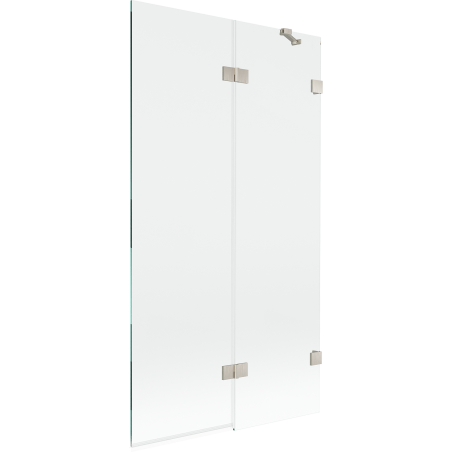 Mexen Lunar душ параван 2-крилен десен 100 x 150 см, прозрачен, матиран никел - 897-100-100-97-00-P