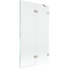 Mexen Lunar душ параван 2-крилен десен 100 x 150 см, прозрачен, матиран никел - 897-100-100-97-00-P