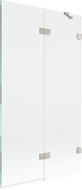 Mexen Lunar душ параван 2-крилен десен 100 x 150 см, прозрачен, матиран никел - 897-100-100-97-00-P