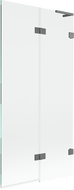 Mexen Lunar L параван за вана с 2 крила, десен 90 x 150 см, прозрачен, метална рамка - 897L-090-100-95-00-P