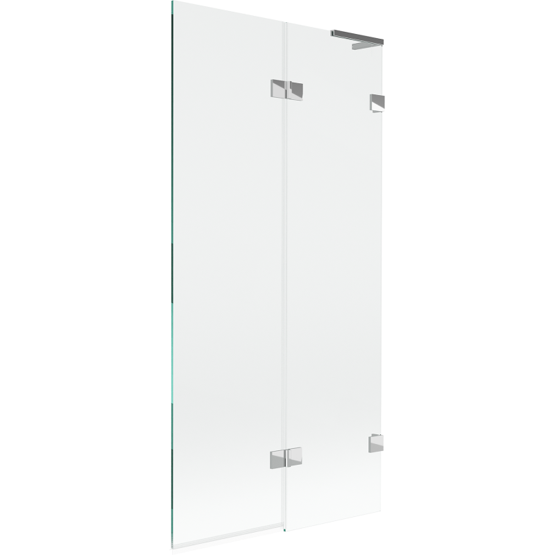 Mexen Lunar L параван за баня 2-крилен десен 90 x 150 см, прозрачен, хром - 897L-090-100-01-00-P