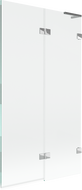 Mexen Lunar L параван за вана 2-крилен десен 100 x 150 cm, прозрачен, хром - 897L-100-100-01-00-P