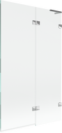 Mexen Lunar L параван за вана 2-крилен десен 110 x 150 см, прозрачен, хром - 897L-110-100-01-00-P