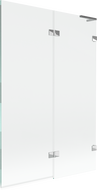 Mexen Lunar L параван за вана с 2 врати, десен, 120 x 150 см, прозрачен, хром - 897L-120-100-01-00-P