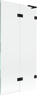 Mexen Lunar L параван за вана с две крила, десен 90 x 150 см, прозрачeн, черен - 897L-090-100-70-00-P