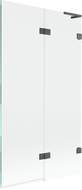 Mexen Lunar L параван за вана 2-крила десен 100 x 150 cm, прозрачен, четкан пистолетно-сив - 897L-100-100-66-00-P