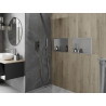 Mexen X-Wall-R нишева полица с яка 45 x 30 см, инокс - 1910453010