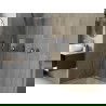 Mexen X-Wall-R стелаж за вграждане с яка 45 x 30 см, инокс - 1910453010