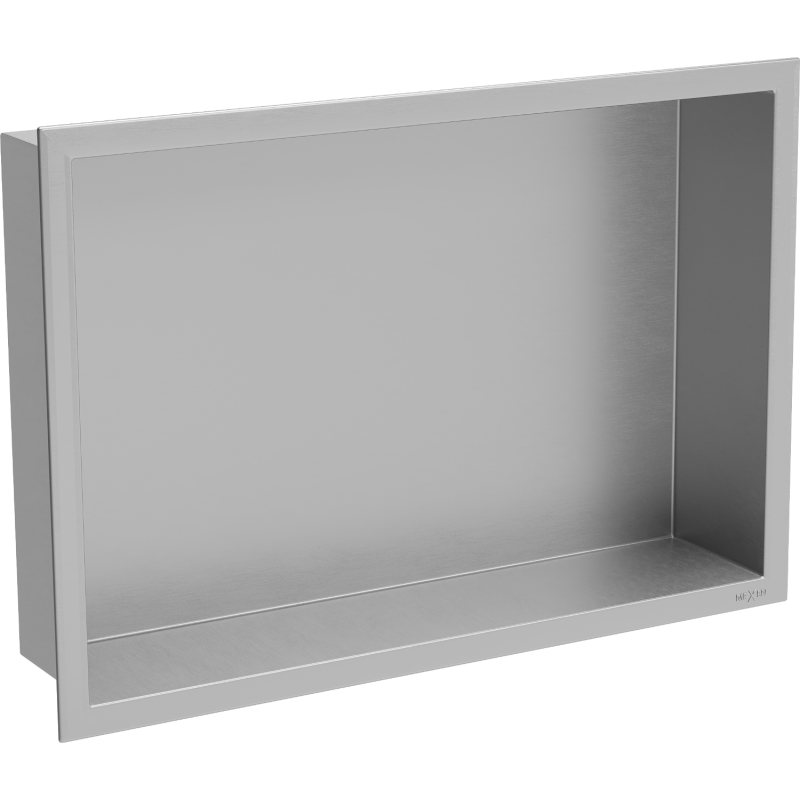 Mexen X-Wall-R нишева полица с яка 45 x 30 см, инокс - 1910453010