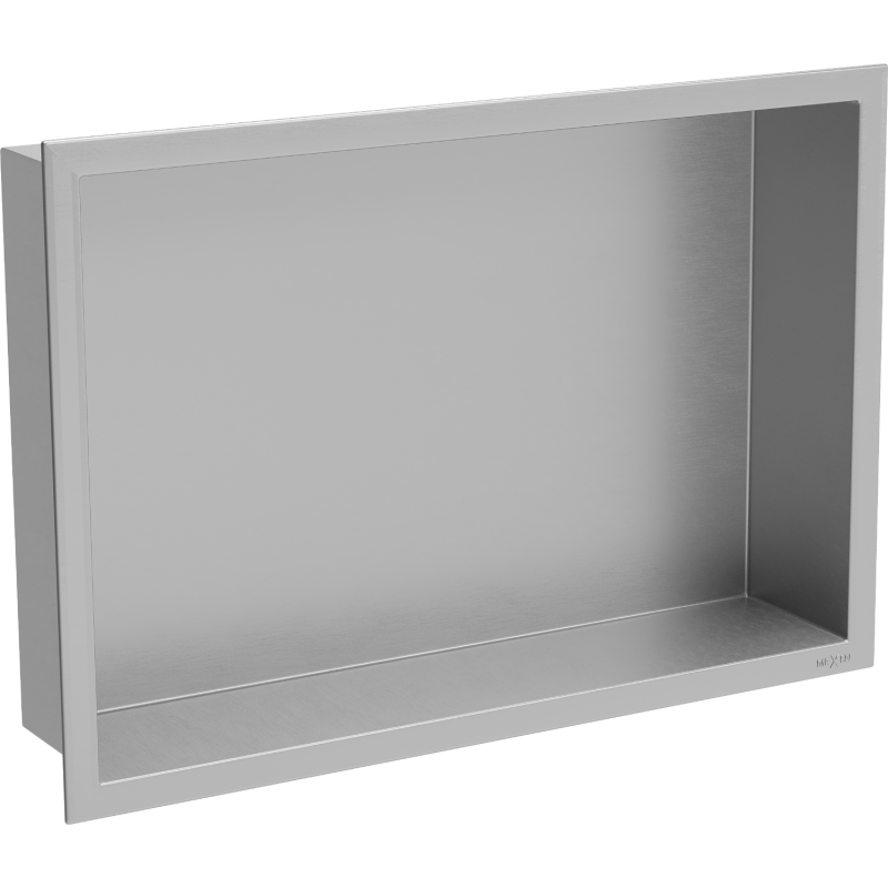 Mexen X-Wall-R стелаж за вграждане с яка 45 x 30 см, инокс - 1910453010
