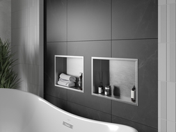 Mexen X-Wall-R нишова полица с фланец 45 x 30 см, инокс - 1910453010