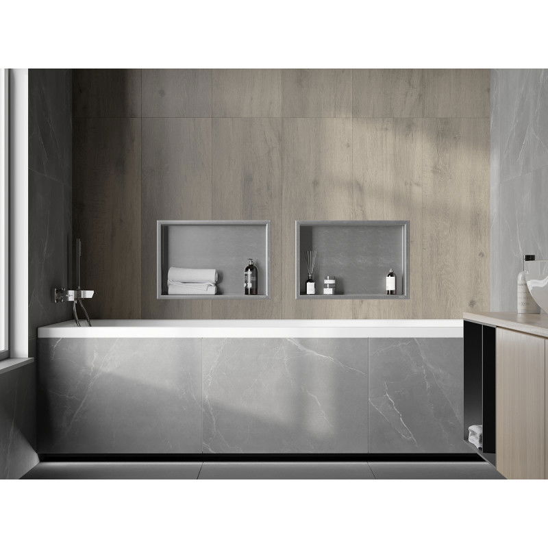 Mexen X-Wall-R нишова полица с фланец 45 x 30 см, инокс - 1910453010