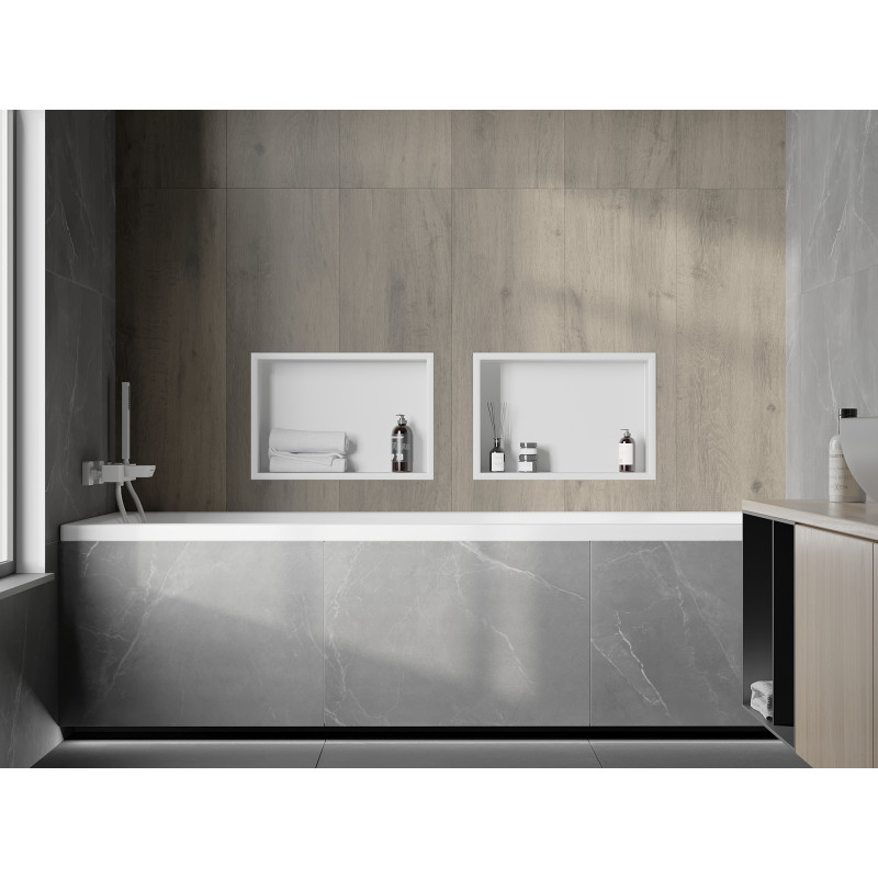Mexen X-Wall-R рафт ниша с фланец 45 x 30 см, бял - 1920453010