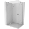 Mexen Mist-H Duo душ кабина с отварящи се врати 100 x 70 см, прозрачна, хром - 8A5-100L-070P-01-00