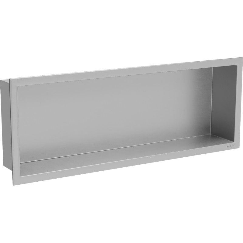 Mexen X-Wall-R нишева етажерка с декоративна рамка 60 x 20 см, инокс - 1910602010