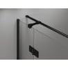 Mexen Mist H T кабина за душ левая 95 x 95 см, прозрачна, черна - 8A5T-095-095-70-00-L