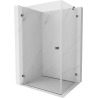 Mexen Lunar-B душкабина с лява врата 80 x 80 см, прозрачна, матово сиво - 832-080-080-66-00-L