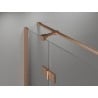 Mexen Mist H T лява душ кабина 85 x 70 см, прозрачна, матирана мед - 8A5T-085-070-65-00-L