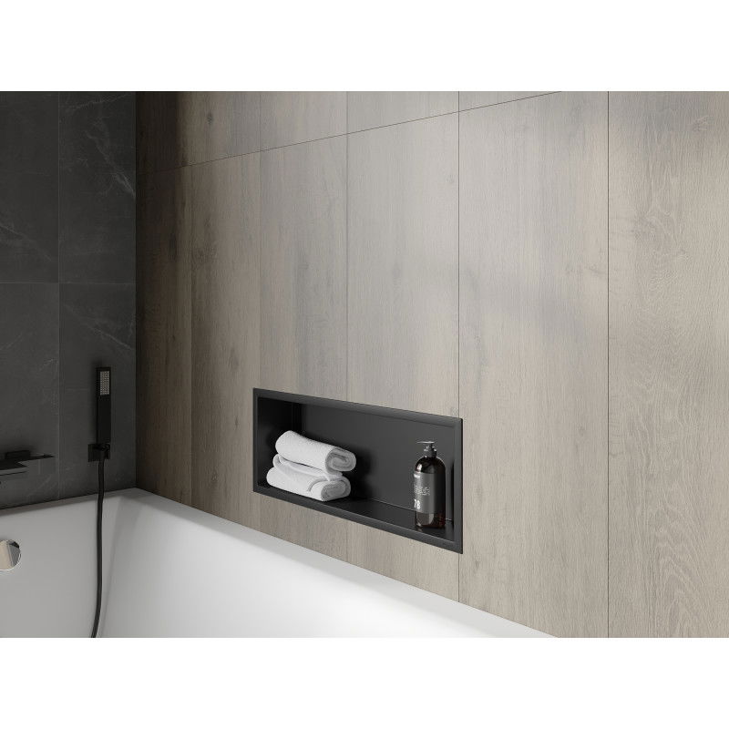 Mexen X-Wall-R стенен рафт с борд 60 x 20 cm, черен - 1970602010