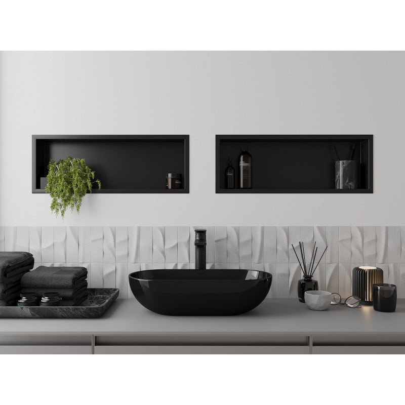 Mexen X-Wall-R стенен рафт с борд 60 x 20 cm, черен - 1970602010