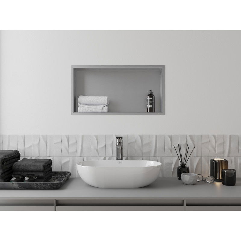 Mexen X-Wall-R ниша рафт с кант 60 x 30 cm, inox - 1910603010