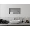 Mexen X-Wall-R нишева полица с фланец 60 x 30 cm, инокс - 1910603010