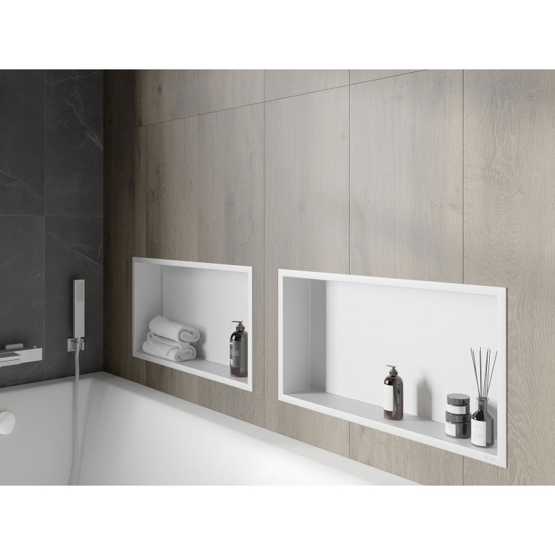 Mexen X-Wall-R нишова полица с яки 60 x 30 см, бяла - 1920603010