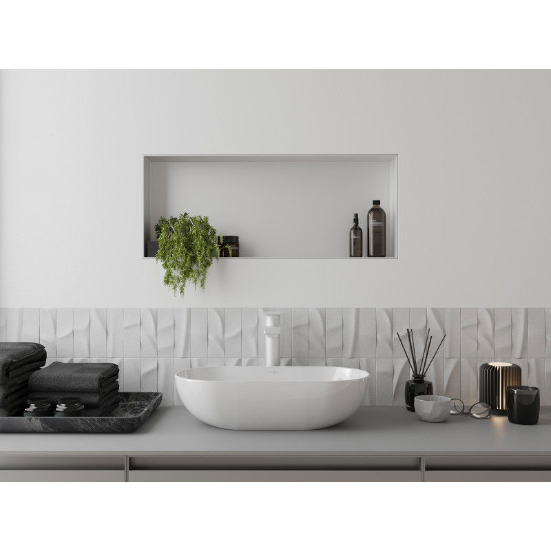 Mexen X-Wall-R нишова полица с яки 60 x 30 см, бяла - 1920603010