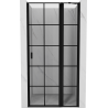 Mexen Mist душ кабина с врати, дясна 120 cm, черна решетка, черно - 8A4-120-000-70-77-P