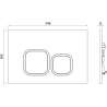 Mexen Tex 03 бутон за изплакване, златен - 6103-06