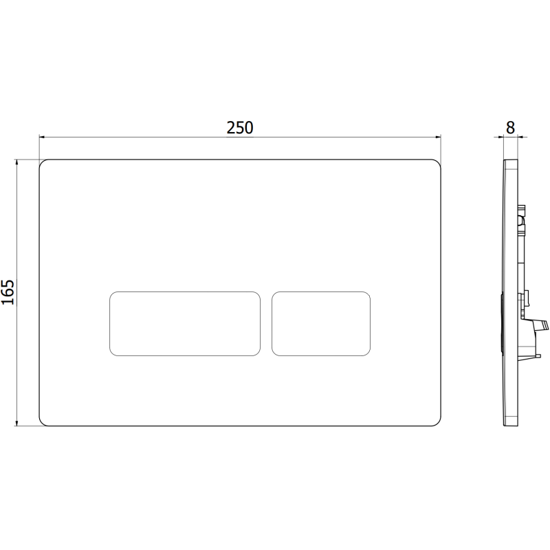 Mexen Tex 04 бутон за изплакване, златен - 6104-06