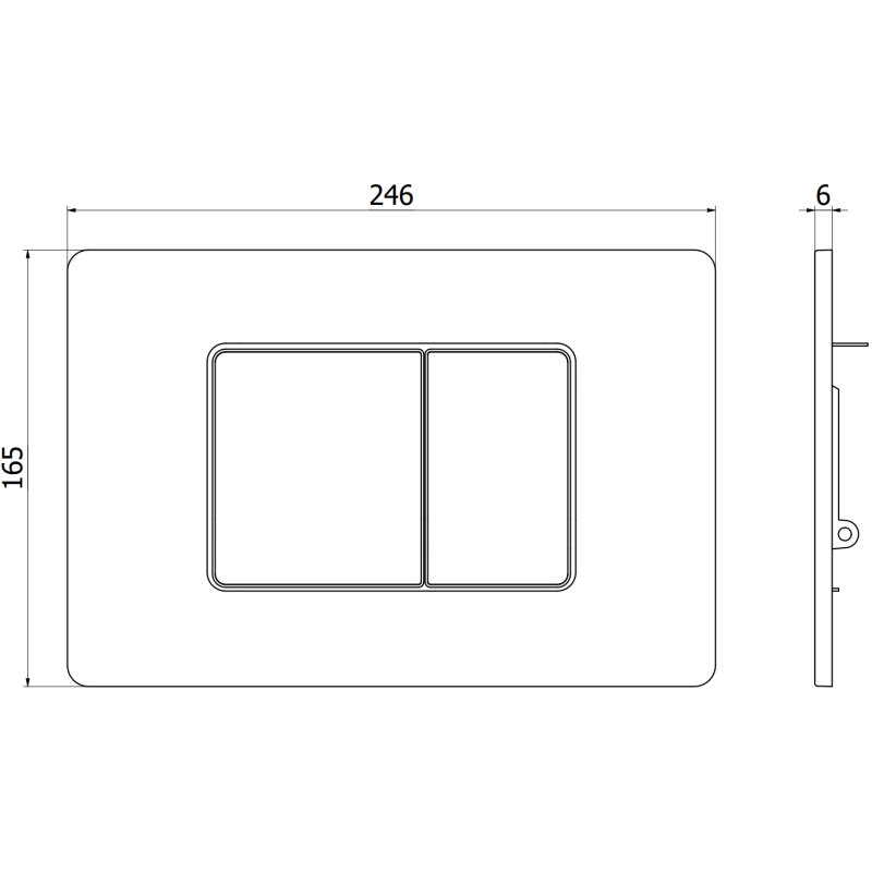 Mexen Tex 05 бутон за промиване неръждаема стомана, златен матиран - 6105-11