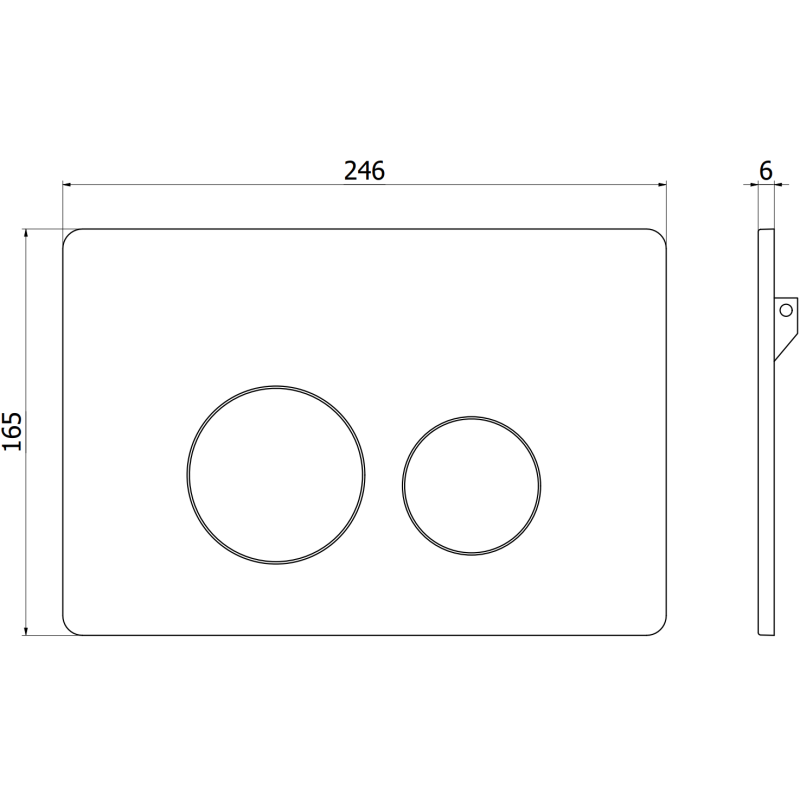 Mexen Tex 06 бутон за промиване неръждаема стомана, златисто четкано - 6106-11