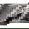 Mexen Lunar-B лява душ кабина 100 x 80 см, прозрачна, матово сиво - 832-100-080-66-00-L