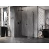 Mexen Lunar-B лява душ кабина с отваряеми врати 100 x 80 см, прозрачно стъкло,