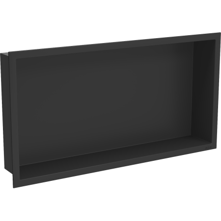 Mexen X-Wall-R вградена полица с фланец 60 x 30 см, черна - 1970603010