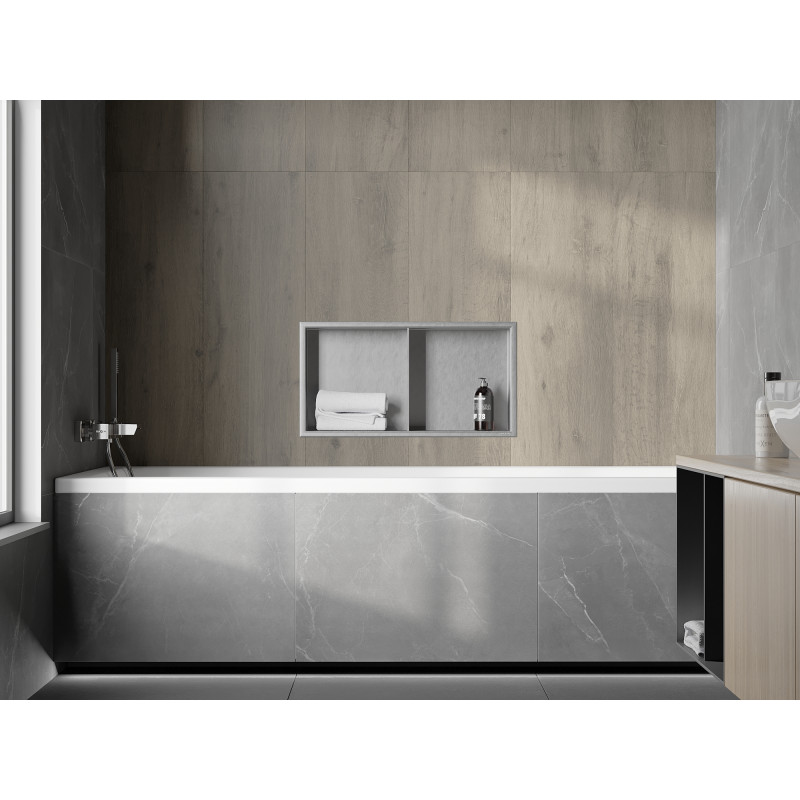 Mexen X-Wall-R вградена рафт с фланец и рафт 60 x 30 см, инокс - 1910603010S