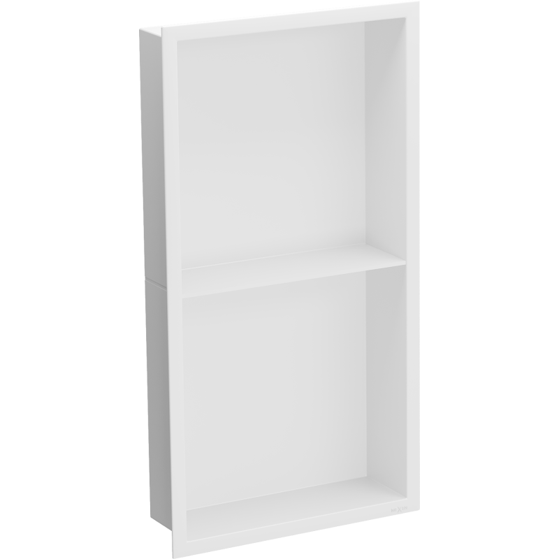 Mexen X-Wall-R нишова лавица с фланец и рафт 60 x 30 cm, бяла - 1920603010S