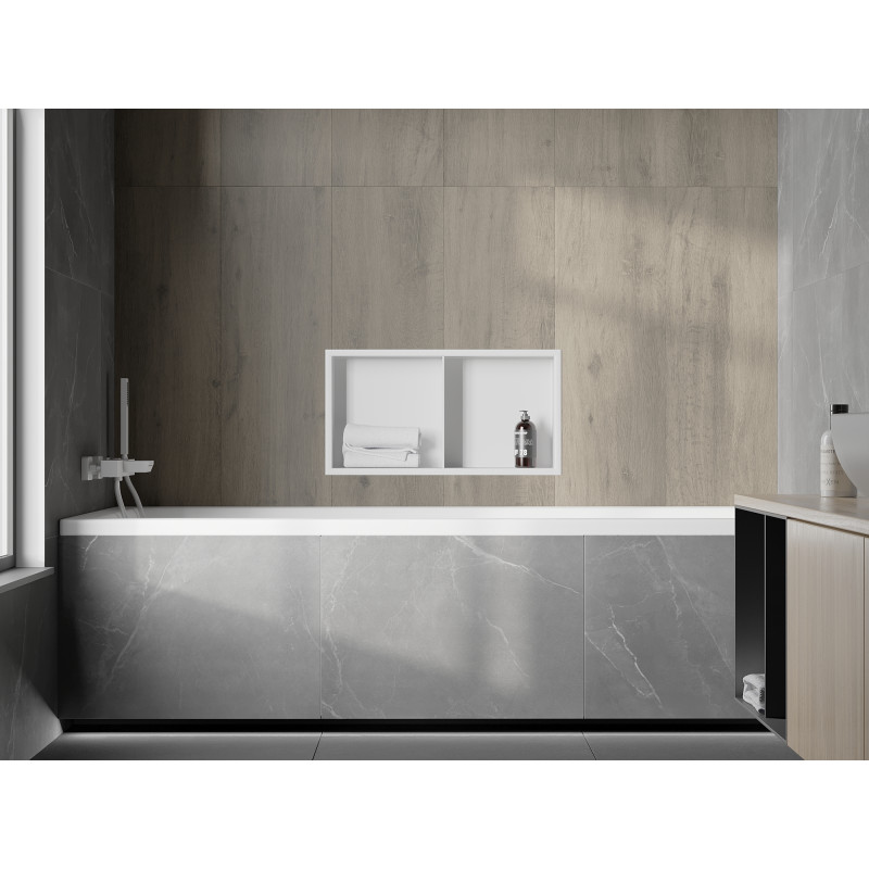 Mexen X-Wall-R нишева лавица с фланец и лавица 60 x 30 см, бяла - 1920603010S