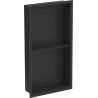 Mexen X-Wall-R вградена рафтова система с облицовка и рафт 60 x 30 см, черен - 1970603010S