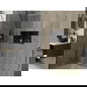 Mexen X-Wall-R вградена рафтова система с облицовка и рафт 60 x 30 см, черен - 1970603010S
