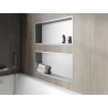 Mexen X-Wall-R нишева полица с яка 75 x 30 см, инокс - 1910753010