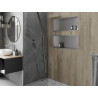 Mexen X-Wall-R нишева полица с яка 75 x 30 см, инокс - 1910753010