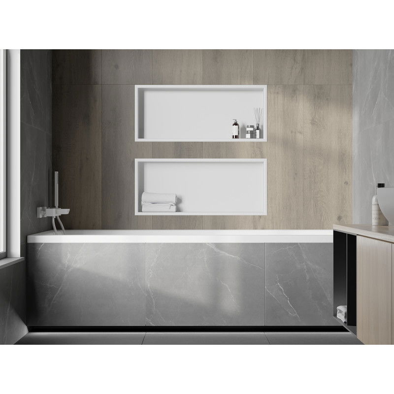 Mexen X-Wall-R нишова лавица с яка 75 x 30 см, бяла - 1920753010